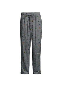 LANDS' END Flanell-Pyjamahose, Herren,  Grau, Baumwolle, by Lands' End