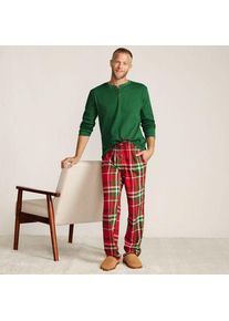 LANDS' END Flanell-Pyjamahose, Herren,  Rot, Baumwolle, by Lands' End