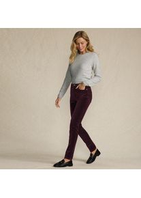 LANDS' END Slim Fit Samthose High Waist, Damen,  Rot, Baumwoll-Mischung, by Lands' End