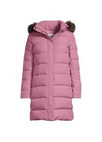 LANDS' END Daunenmantel mit Kapuze, Damen,  Pink, Polyester, by Lands' End