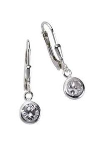 Paar Ohrh&auml;nger ZEEme "925 Silberrhodiniert Zirkonia", wei&szlig; (wei&szlig;, wei&szlig;), Ohrringe, Damen, one-size, Silber 925 (Sterlingsilber)