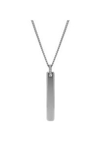 Kette mit Anh&auml;nger Fossil "Schmuck Geschenk Edelstahl Halskette VINTAGE CASUAL", silber (edelstahlfarben), Halsketten, Damen, Edelstahl, L: 61 B: 2,5mm, B:2,5mm