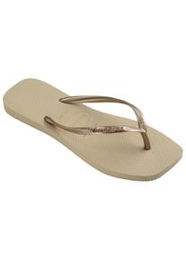 Havaianas Slim Square Sandalen Damen Freizeit (Gr 35/36 |beige)