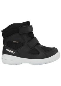Viking Fun Warm GTX 2V Winterschuhe Kinder (Gr 24 |schwarz |wasserdicht)