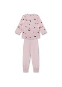 Sanetta Pyjama Long AOP 233564 Schlafanzug Kinder (Gr 98 |rosa)