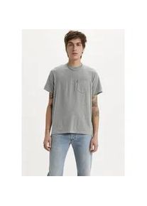 Levi's T-Shirt LEVI'S "CLASSIC POCKET TEE", Herren, Gr. S, grau (mid tone grau heathe), Jersey, Obermaterial: 100% Baumwolle, normal, Rundhals, Shirts T-Shirt