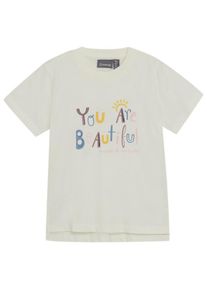 Color Kids Girl Cotton T-Shirt with Print S/S T-Shirt Kinder (Gr 104 |beige)