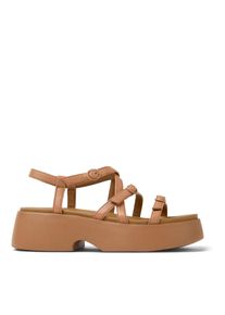 Camper Sandaletten mit Absatz - Sandalen Tasha - Gr. 40 (EU) - in Beige - f&uuml;r Damen