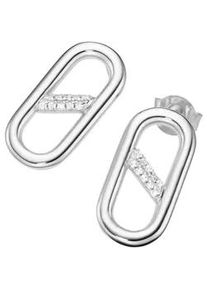 Paar Ohrstecker "mit Zirkonia, Silber 925", silber, Giorgio Martello MILANO, Ohrringe, Damen, Silber 925 (Sterlingsilber)