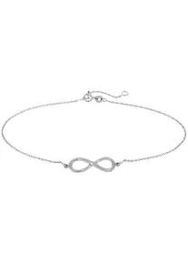 Firetti Fu&szlig;kette VIVANCE "925/- Sterling Silber Infinity", wei&szlig;, Fu&szlig;ketten, Damen, 23+3cm, Silber 925 (Sterlingsilber), gl&auml;nzend