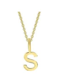 Kettenanh&auml;nger ONE ELEMENT "Buchstabe S Buchstaben Anh&auml;nger aus 333 Gelbgold", gold, Schmuckanh&auml;nger, Damen, S, Gelbgold 333 Gold, Gelbgold 333, Gold, Kettenanh&auml;nger, Buchstabenanh&auml;nger &ndash; ein pers&ouml;nliches Geschenk mit Bedeutung