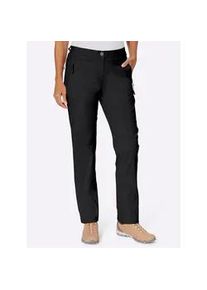 Funktionshose Casual Looks, Damen, Gr. 18, Kurzgr&ouml;&szlig;en, schwarz, 95% Polyamid, 5% Elasthan, unifarben, lang, Hosen Funktionshose