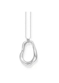 Kette mit Anh&auml;nger Thomas Sabo "Natural Beauty Kette mit organisch geformtem Anh&auml;nger, Bold Elegance" Gr. 70, silber (silberfarben), Halsketten, Damen, 70, Silber 925 (recycelt)