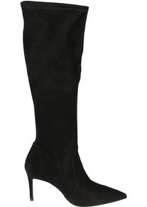 Stuart Weitzman Stiefel - Stuart Power 75 Boots Black - Gr. 37,5 (EU) - in Schwarz - f&uuml;r Damen