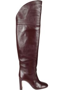 Stuart Weitzman Stiefel - Babette Over The Knee Tubo 85 Boots Red - Gr. 38 (EU) - in Rot - f&uuml;r Damen