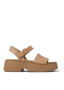Camper Sandaletten mit Absatz - Sandalen Tasha - Gr. 37 (EU) - in Beige - f&uuml;r Damen