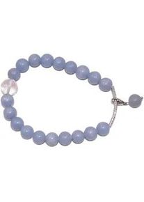 Charm-Armband Firetti "Schmuck Geschenk Silber 925 Armkette Charmarmband Sternzeichen" Gr. 18, blau (silberfarben, hellblau, transparent, hellblau, transparent), Armb&auml;nder, Damen, 18, Waage, Silber 925 (Sterlingsilber) Silikon, Silber 925 (Sterlingsilber), Silikon, Charm-Armband, Made in Germany - mit Edelsteinen