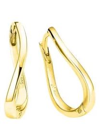 Paar Creolen Bruno Banani "Schmuck Geschenk Silber 925 Ohrschmuck Ohrringe", gold (gelbgoldfarben), Ohrringe, Damen, Silber 925 (Sterlingsilber)