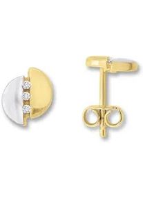Paar Ohrh&auml;nger ONE ELEMENT "Zirkonia Ohrringe Ohrstecker aus 333 Gelbgold", gold, Ohrringe, Damen, Damen,mit Zirkonia, Gelbgold 333 Gold, Gelbgold 333, Gold, Ihr pers&ouml;nliches Symbol &ndash; liebevoll gearbeitet f&uuml;r jeden Tag