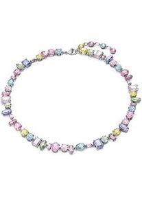 Collier Swarovski "GEMA", bunt (metallfarben, rosa, orange, blau, gr&uuml;n, t&uuml;rkis), Halsketten, Damen, Metall, L: 40 B: 10mm, Collier, mit Swarovski Kristall, B:10mm