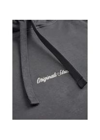 Jack & Jones Kapuzensweatshirt JACK & JONES "JORNORREBRO EMB SWEAT HOOD NOOS", Herren, Gr. S, grau (asphalt), angeraute Sweatware, Obermaterial: 89% Baumwolle, 11% Polyester, unifarben, relaxed fit normal, Rundhals, Rippb&uuml;ndchen, Sweatshirts, mit Logo Print