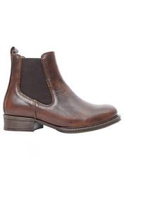 Ten Points Pandora Chelsea Boots Tanned Leather Freizeitstiefel Women (Gr 42 |braun/grau)