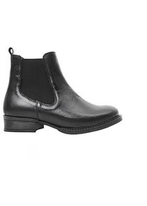 Ten Points Pandora Chelsea Boots Tanned Leather Freizeitstiefel Damen (Gr 40 |grau/schwarz)