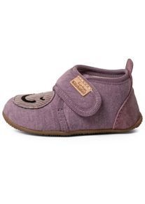 Living Kitzb&uuml;hel H&uuml;ttenschuhe Living Kitzb&uuml;hel Smiley Klettschuh Kinder (Gr 25 |lila)