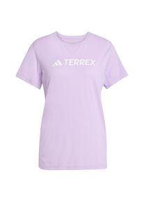 adidas terrex Multi Logo Tech T-Shirt Funktionsshirt Damen Wandern (Gr L |lila)
