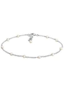 Fu&szlig;kette Elli "Fu&szlig;kette mit S&uuml;&szlig;wasserzuchtperle 925 Silber", silber, Fu&szlig;ketten, Damen, 22cm, Silber 925 (Sterlingsilber)