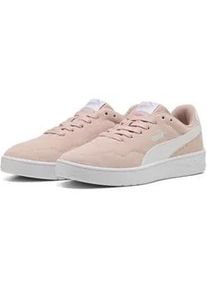 Sneaker Puma "Court Lally Sneakers Damen", Damen, Gr. 35,5, rosa (rose quartz wei&szlig; pink), Obermaterial: Textil, Kuhleder, Synthetik, Leder; Futter: Textil; Innensohle: Textil; Laufsohle: Gummi, Schuhe Sneaker