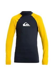 Neopren Shirt Quiksilver "Everyday", Kinder, Gr. 10, schwarz navy, solar power, Obermaterial:84% Microfaser, 16% Elasthan;, Shirts