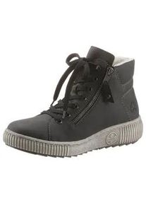 Winterboots Rieker, Damen, Gr. 36, grau, Lederimitat, Schuhe Winterboots, mit herausnehmbarer Einlage