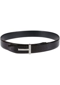 Tom Ford G&uuml;rtel - T Buckle Reversible Belt Brown - Gr. 90 - in Braun - f&uuml;r Damen