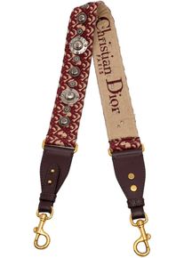 Christian Dior Hobo Bags - Studded Oblique Canvas Bag Strap - Gr. unisize - in Rot - f&uuml;r Damen