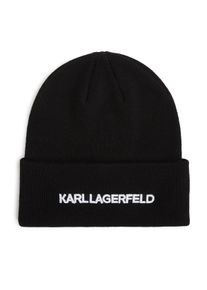 K by KARL LAGERFELD Karl Lagerfeld Caps & M&uuml;tzen - M�tze mit Logo - Gr. ONE SIZE - in Schwarz - f&uuml;r Damen