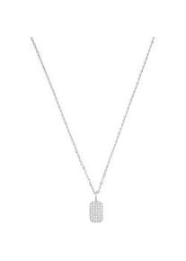 Kette mit Anh&auml;nger Amor "2038059", bunt (silberfarben, wei&szlig;), Halsketten, Damen, Silber 925 (Sterlingsilber), L: 45 B: 1,3mm, mit Zirkonia (synth.), B:1,3mm