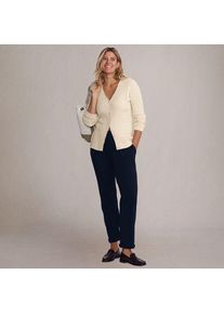 LANDS' END Straight Fit Freizeithose SPORT KNIT, Damen,  Blau, Baumwolle, by Lands' End