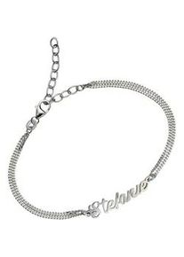 Armband mit Gravur Firetti "Schmuck Geschenk Silber 925 Namensarmband zur Namenskette", silber (silberfarben), Armb&auml;nder, Damen, 17cm, Silber 925 (Sterlingsilber)