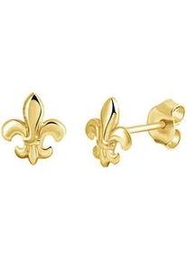 Paar Ohrstecker Firetti "Schmuck Geschenk Gold 333 Ohrschmuck Fleur de Lys", gold (gelbgoldfarben), Ohrringe, Damen, Gelbgold 333
