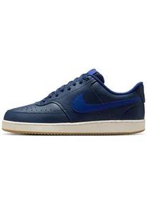 Sneaker Nike SPORTSWEAR "Nike COURT VISION LO", Herren, Gr. 47, midnight navy, deep royal blau, sail, Leder, Synthetik, Schuhe Sneaker