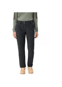 Outdoorhose Vaude "WOMEN'S SKOMER WINTER PANTS II", Damen, Gr. 42, N-Gr, schwarz, Obermaterial: 91% Polyester, 9% Elasthan. Futter: 100% Polyester, Hosen Outdoorhose