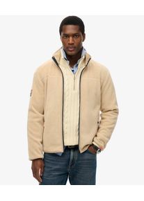 Superdry Herren Active Full Zip Fleecejacke Creme - Gr&ouml;&szlig;e: XL 10406075008361LG004