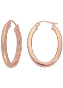 Paar Creolen Firetti "Schmuck Geschenk Silber 925 Ohrschmuck gl&auml;nzend", rosa (ros&eacute;goldfarben), Ohrringe, Damen, Silber 925 (Sterlingsilber)