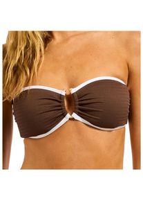 Seafolly Beach Bound Ring Front Bandeau Bikini-Top Women (Größe 42 |orange)