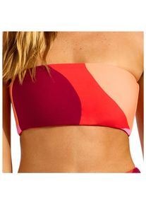 Seafolly Sorrento Reversible Tube Top Bikini-Top Damen (Gr 34 |orange)