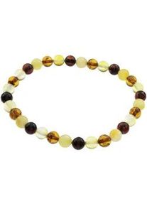 Armband OSTSEE-SCHMUCK "OSTSEE-SCHMUCK Armband Kugel 6 mm Armband Kugel 6 mm", braun, Armb&auml;nder, Damen, 19cm, Bernstein, Armband