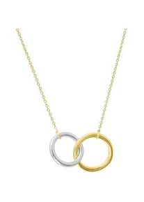 Collierkettchen Celesta "925 Sterling Silber zweifarbig", bunt (mehrfarbig), Halsketten, Damen, 42+3cm, Silber 925 (Sterlingsilber), L: 45 B: 5mm, gl&auml;nzend, B:5mm