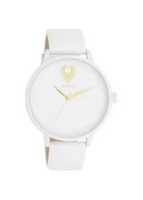 Oozoo Armbanduhr, Damenuhr, Lederarmband, analog