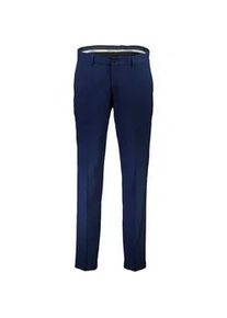 Anzughose LINDBERGH "Anzughose Modern Fit", Herren, Gr. 27, blau (dk blau mel), Obermaterial: 67% Polyester, 28% Viskose, 5% Elasthan; Futter: 98% Polyester, 2% Elasthan, unifarben, normal, Hosen Anzughose